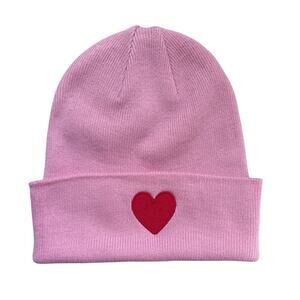 Joy Lab Light Pink Heart Beanie